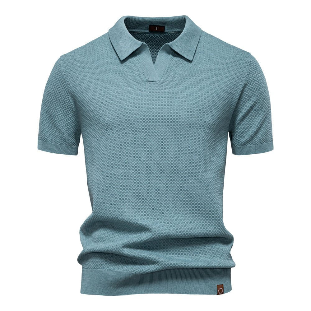 August | Casual strukturiertes Polo-shirt