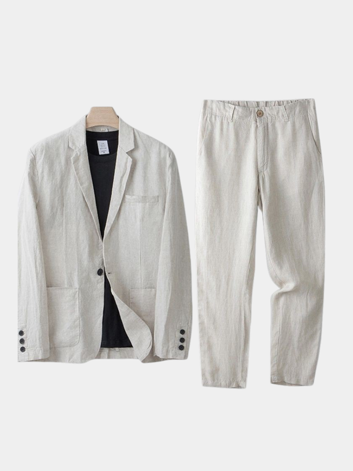 MONACO | ANZUGSET AUS LEINEN FÜR HERREN